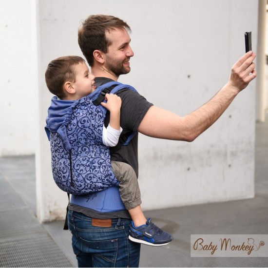 BabyMonkey Agilo ергономична раница Affresco - размер Toddler (15-36 месеца)