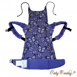 BabyMonkey Regolo ергономична раница Butterfly лилаво (регулируема) BabyMonkey Regolo ергономична раница Butterfly лилаво (регулируема)