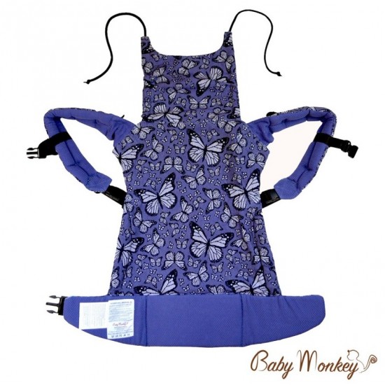 BabyMonkey Regolo ергономична раница Butterfly лилаво (регулируема)