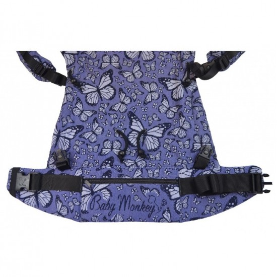 BabyMonkey Regolo ергономична раница Butterfly лилаво (регулируема)