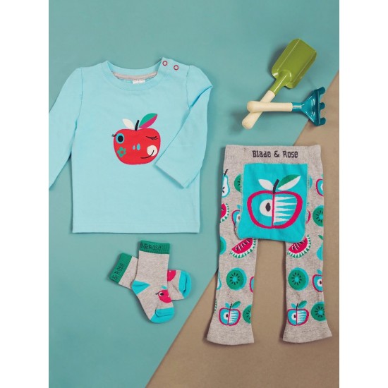 3в1 Комплект Blade&Rose - Ябълка (блуза, клинче и чорапки)