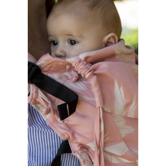 Ергономична раница регулируема HuggyBerry Dock Bubblegum - размер бебе