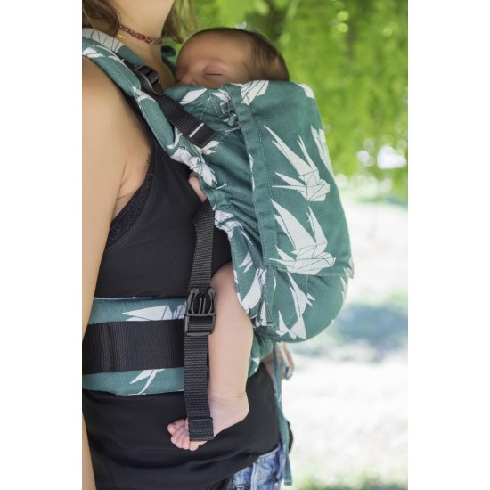 Ергономична раница регулируема HuggyBerry Dock Jade - размер бебе
