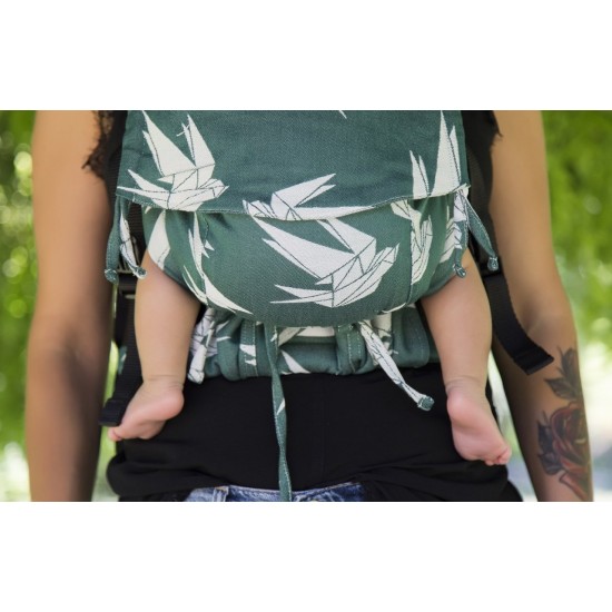 Ергономична раница регулируема HuggyBerry Dock Jade - размер бебе