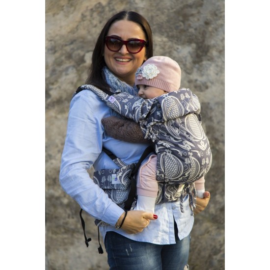 Ергономична раница регулируема HuggyBerry Nar Mist- размер бебе