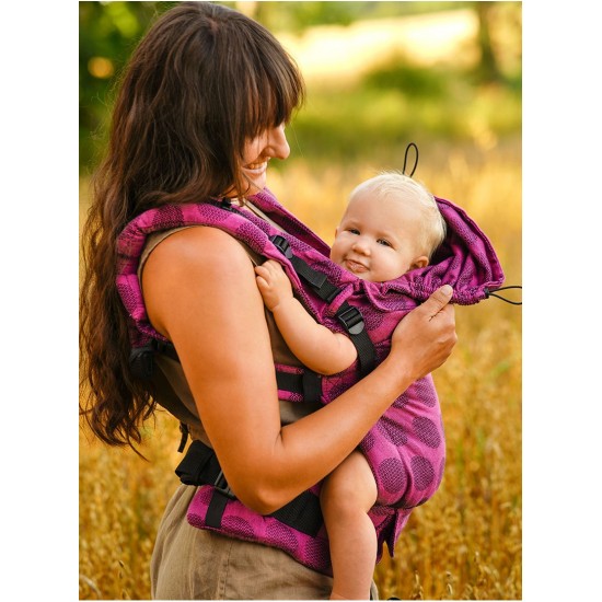 Ергономична раница Kinder Hop Multi Grow - Dots Pink Ергономична раница Kinder Hop Multi Grow - Dots Pink