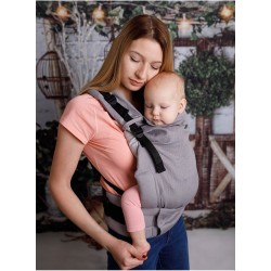 Ергономична раница Kinder Hop Multi Grow - Little Herringbone Grey Ергономична раница Kinder Hop Multi Grow - Little Herringbone Grey