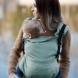 Ергономична раница Kinder Hop Multi Grow - Little Herringbone Turquoise