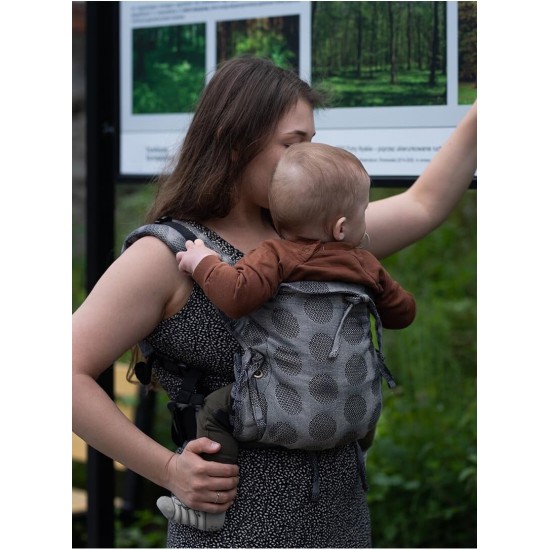 Ергономична раница Kinder Hop Multi Soft - Dots Light Grey