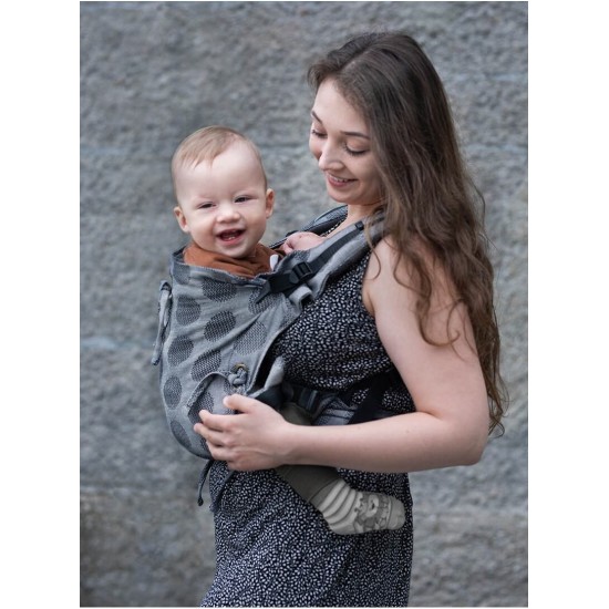 Ергономична раница Kinder Hop Multi Soft - Dots Light Grey