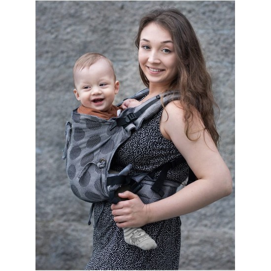 Ергономична раница Kinder Hop Multi Soft - Dots Light Grey