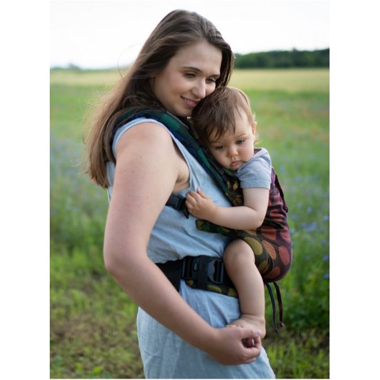 Ергономична раница Kinder Hop Multi Soft - Dots Rainbow