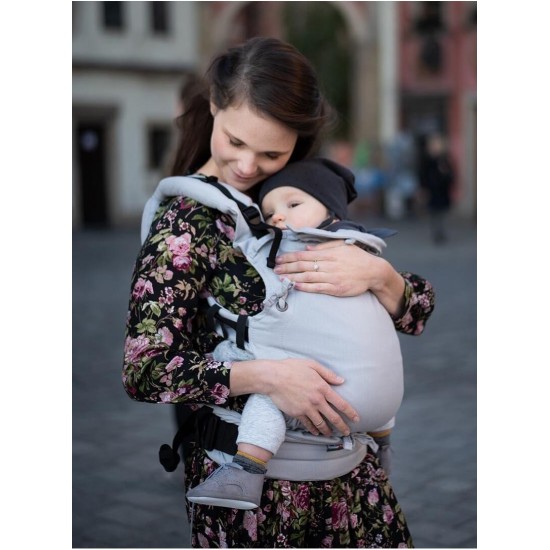 Ергономична раница Kinder Hop Multi Soft - Little Herringbone Ecru