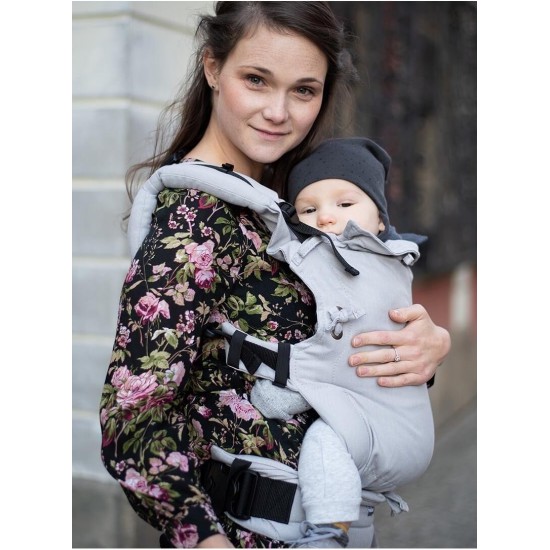 Ергономична раница Kinder Hop Multi Soft - Little Herringbone Ecru