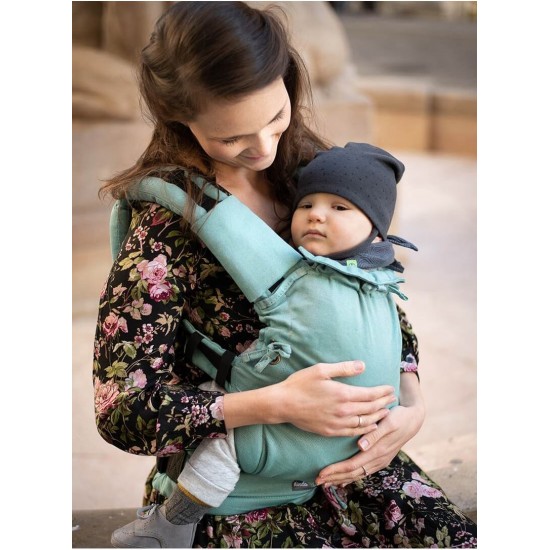 Ергономична раница Kinder Hop Multi Soft - Little Herringbone Turquoise