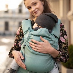 Ергономична раница Kinder Hop Multi Soft - Little Herringbone Turquoise