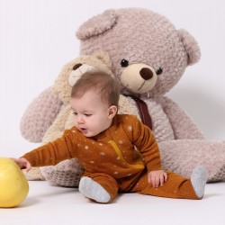 Гащеризон мериносова вълна Lambinoo - оранжево (размер: 0-3 месеца)