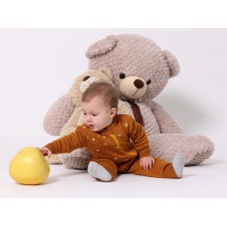 Гащеризон мериносова вълна Lambinoo - оранжево (размер: 0-3 месеца)