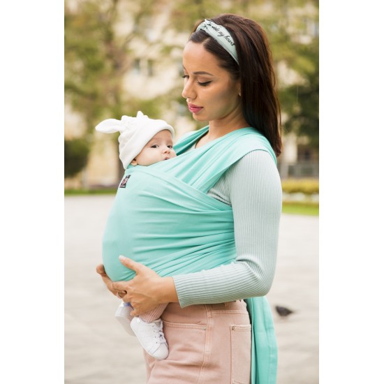 OmniaBaby еластичен слинг едноцветен - Мента OmniaBaby еластичен слинг едноцветен - Мента