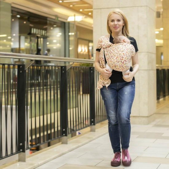 Слинг с халки (ринг слинг) Omniababy - Liberty organic