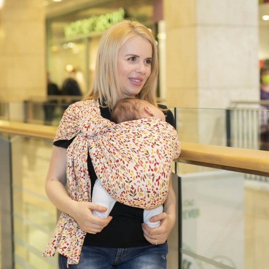 Слинг с халки (ринг слинг) Omniababy - Liberty organic