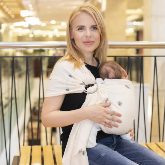 Слинг с халки (ринг слинг) Omniababy - Palms organic