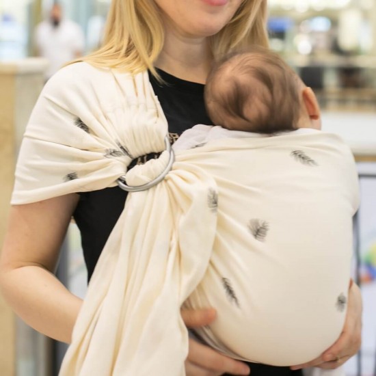 Слинг с халки (ринг слинг) Omniababy - Palms organic