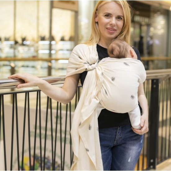 Слинг с халки (ринг слинг) Omniababy - Palms organic