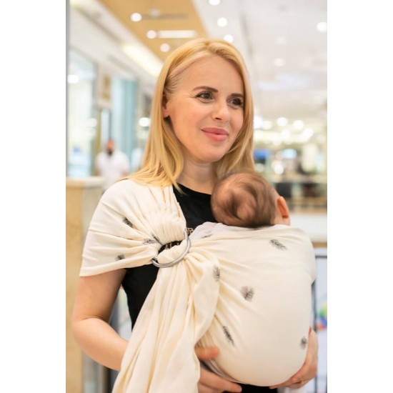 Слинг с халки (ринг слинг) Omniababy - Palms organic