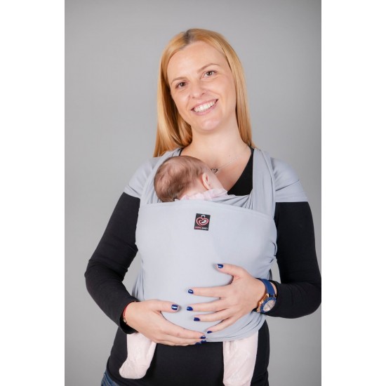 OmniaBaby еластичен слинг едноцветен - Светло сиво