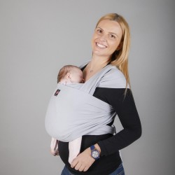 OmniaBaby еластичен слинг едноцветен - Светло сиво