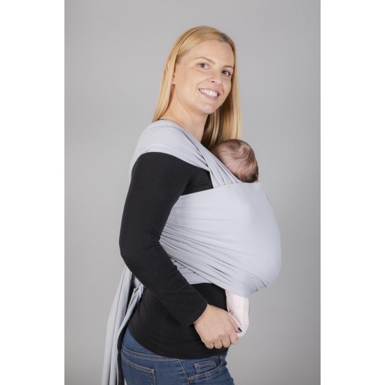 OmniaBaby еластичен слинг едноцветен - Светло сиво