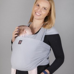 OmniaBaby еластичен слинг едноцветен - Светло сиво