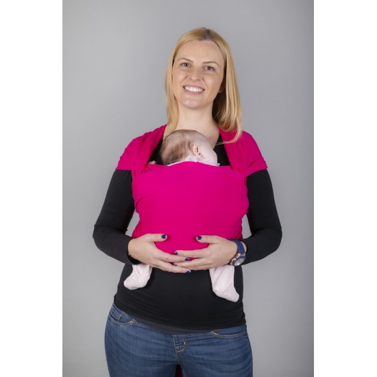 OmniaBaby еластичен слинг едноцветен - Fuchsia