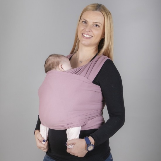 OmniaBaby еластичен слинг едноцветен - Пепел от рози