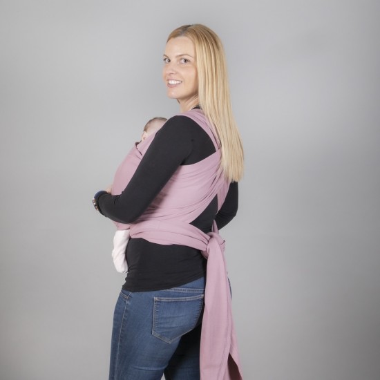 OmniaBaby еластичен слинг едноцветен - Пепел от рози