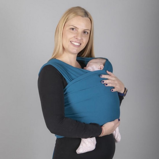 OmniaBaby еластичен слинг едноцветен - Петрол