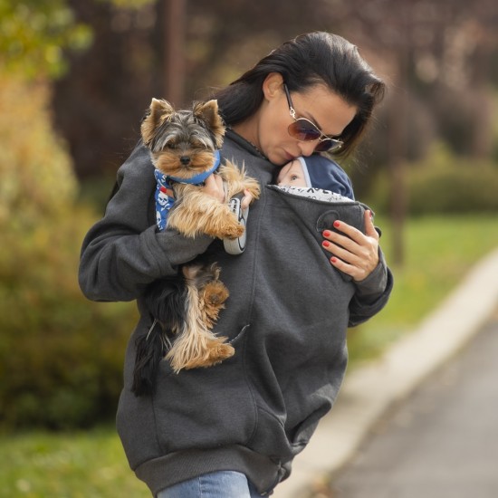 Памучен суитшърт за бебеносене Simply - Graffiti (само XL-XXL)