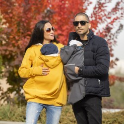 Памучен суитшърт за бебеносене Simply - Sunflower (само XL-XXL)