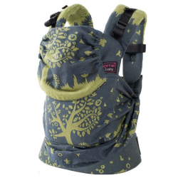 Ергономична раница Emeibaby Treemei Blue Green - размер бебе (хибридна)