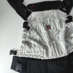 Ергономична раница регулируема Nashsling Combi - Zebra grey (памук)