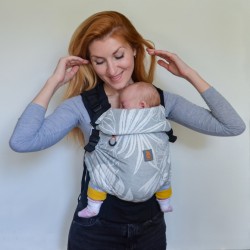 Ергономична раница регулируема Nashsling Combi - Палмс грей (памук)