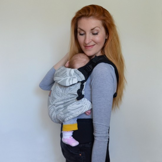 Ергономична раница регулируема Nashsling Combi - Палмс грей (памук)