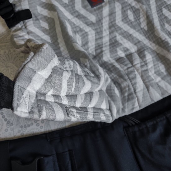 Ергономична раница регулируема Nashsling Combi - Rhombs grey (памук)