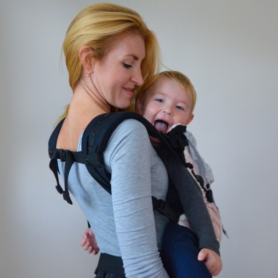 Ергономична раница регулируема Nashsling Combi - Листа пудра (памук)