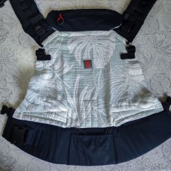 Ергономична раница регулируема Nashsling Combi - Palms Mint (памук)