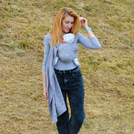 Муселинов слинг с халки (ринг слинг) Nashsling - Soft Dandelion (100% памук)