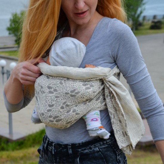 Муселинов слинг с халки (ринг слинг) Nashsling - Soft Forest (100% памук) Муселинов слинг с халки (ринг слинг) Nashsling - Soft Forest (100% памук)