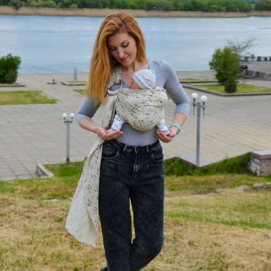 Муселинов слинг с халки (ринг слинг) Nashsling - Soft Forest (100% памук) Муселинов слинг с халки (ринг слинг) Nashsling - Soft Forest (100% памук)