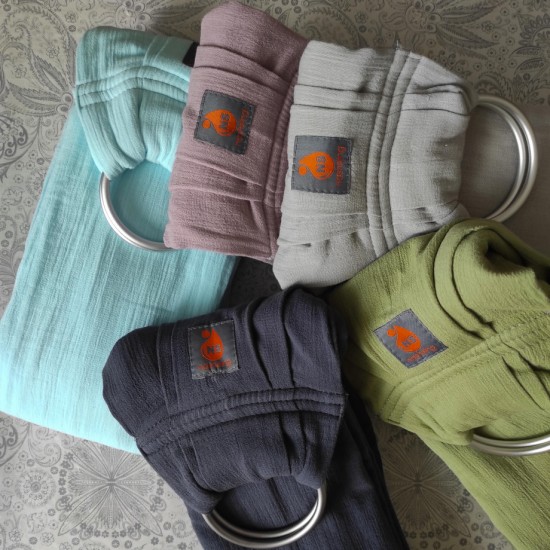 Муселинов слинг с халки (ринг слинг) Nashsling - Soft Graphite (100% памук) Муселинов слинг с халки (ринг слинг) Nashsling - Soft Graphite (100% памук)